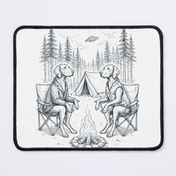 Item preview, Vintage Vizsla Camping UFO Dog Mom Dad Lover designed and sold by TerryConnells.