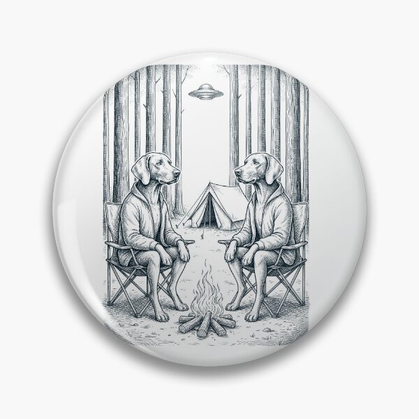 Item preview, Vintage Weimaraner Camping UFO Dog Mom Dad Lover designed and sold by TerryConnells.