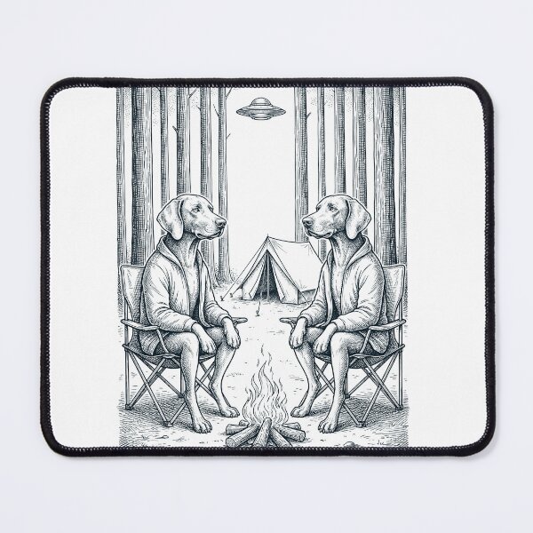 Item preview, Vintage Weimaraner Camping UFO Dog Mom Dad Lover designed and sold by TerryConnells.