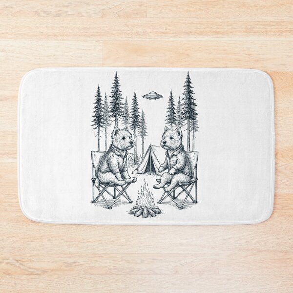 Item preview, Vintage West Highland White Terrier Camping UFO Dog Mom Dad Lover designed and sold by TerryConnells.