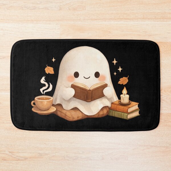 Item preview, Cozy Ghost Reading Book | Cute Spooky Aesthetic | Kawaii Cottagecore Introvert Design designed and sold by The Mood Index.