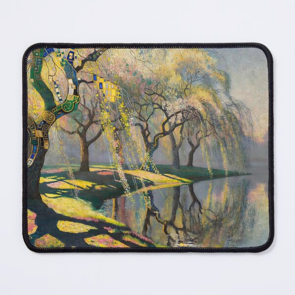 Item preview, Impressionist Abstract Style Sad Trees by the Lake designed and sold by M-Y-A-R-T-.