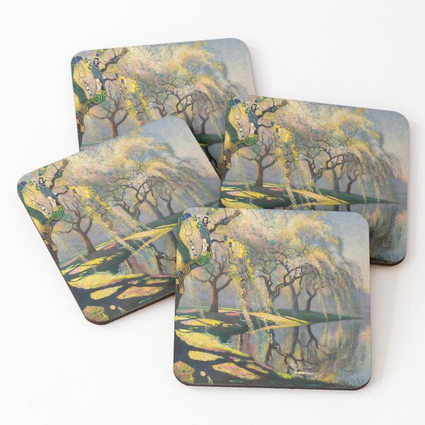 Item preview, Impressionist Abstract Style Sad Trees by the Lake designed and sold by M-Y-A-R-T-.