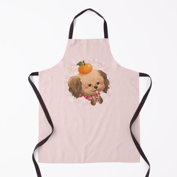 Item preview, Brown Poodle with Orange Fruit on Head designed and sold by Khotekmei.