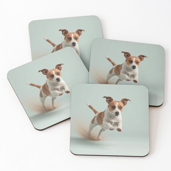 Item preview, Jack Russell Terrier Play Surge Motion Design | Dynamic Jumping Dog Action Art designed and sold by ArtivaNest.