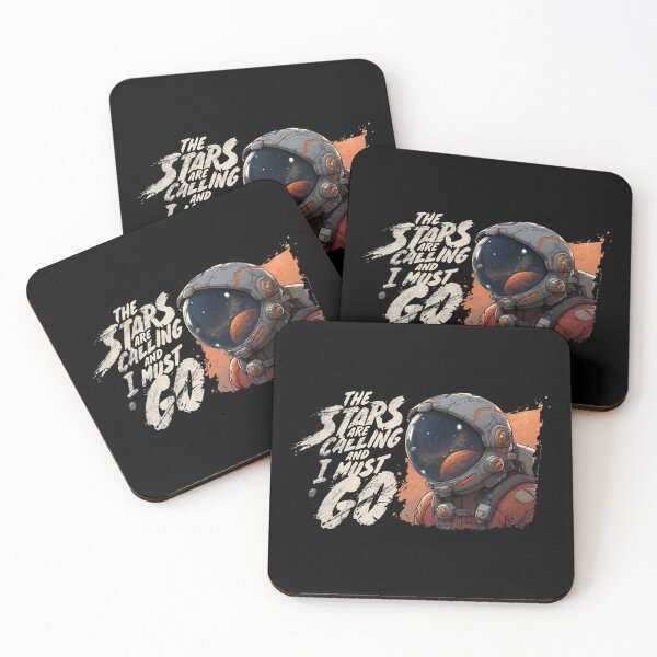 Item preview, The Stars Are Calling And I Must Go Astronaut Mars designed and sold by Fenay Designs.