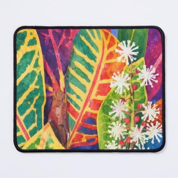 Item preview,  Leaves and Flower Collage – Colorful Botanical Children’s Illustration” designed and sold by SWSandraWechner.