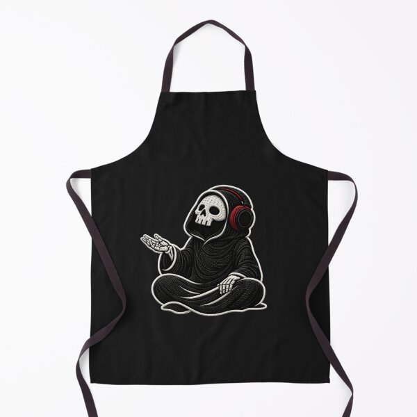 Item preview, Grim Reaper Rain Mood Calm Gothic Aesthetic Embroidery Design designed and sold by ColorSplash123.