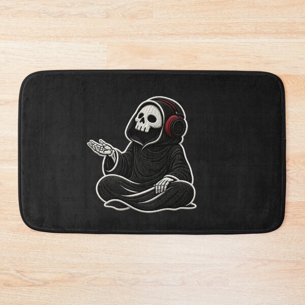 Item preview, Grim Reaper Rain Mood Calm Gothic Aesthetic Embroidery Design designed and sold by ColorSplash123.