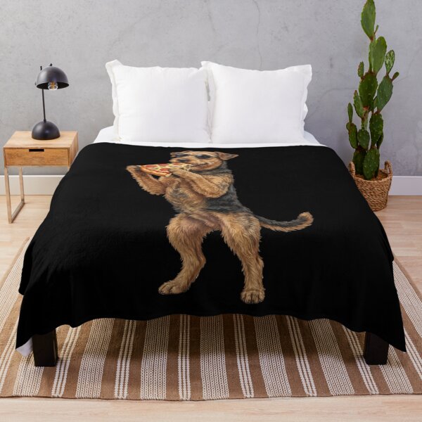 Item preview, Funny Airedale Terrier Eating Pizza Dog Mom Dad Lover designed and sold by TerryConnells.