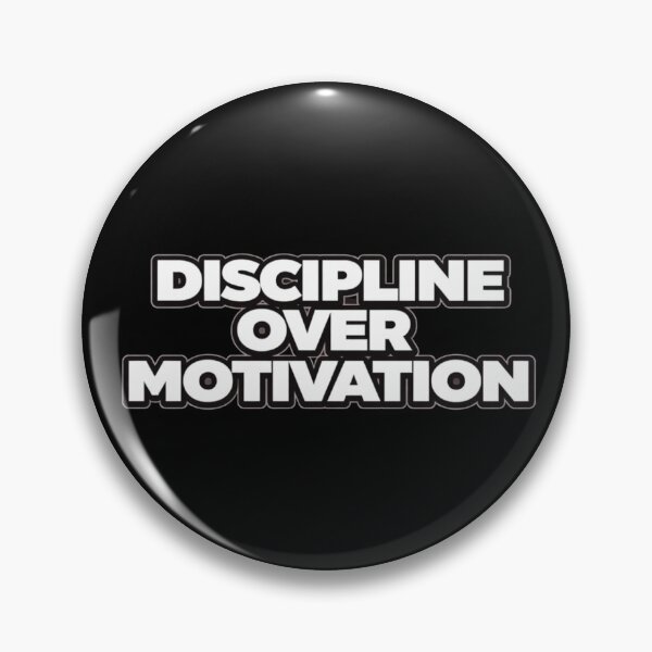 Item preview, Discipline Over Motivation Mindset Quote Shirt designed and sold by Papier Atelier Art.