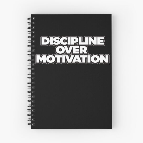 Item preview, Discipline Over Motivation Mindset Quote Shirt designed and sold by Papier Atelier Art.