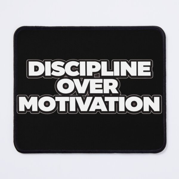 Item preview, Discipline Over Motivation Mindset Quote Shirt designed and sold by Papier Atelier Art.