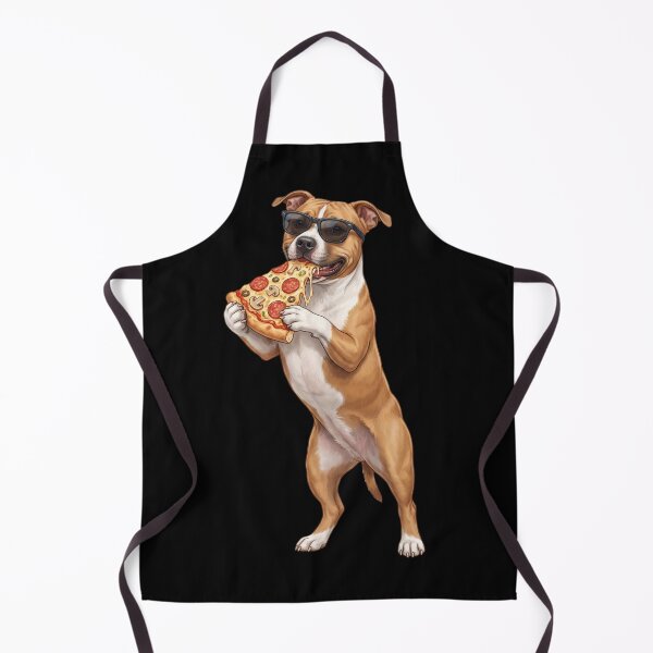 Item preview, Funny American Staffordshire Terrier Eating Pizza Dog Mom Dad Lover designed and sold by TerryConnells.