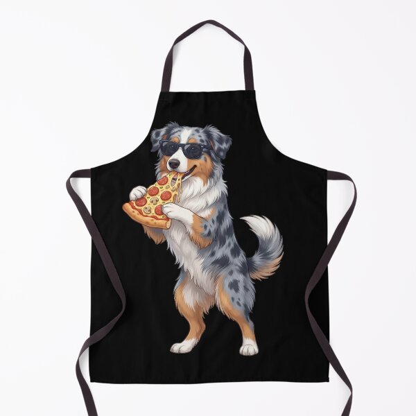 Item preview, Funny Australian Shepherd Eating Pizza Dog Mom Dad Lover designed and sold by TerryConnells.
