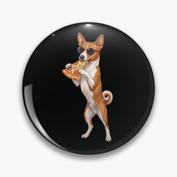 Item preview, Funny Basenji Eating Pizza Dog Mom Dad Lover designed and sold by TerryConnells.