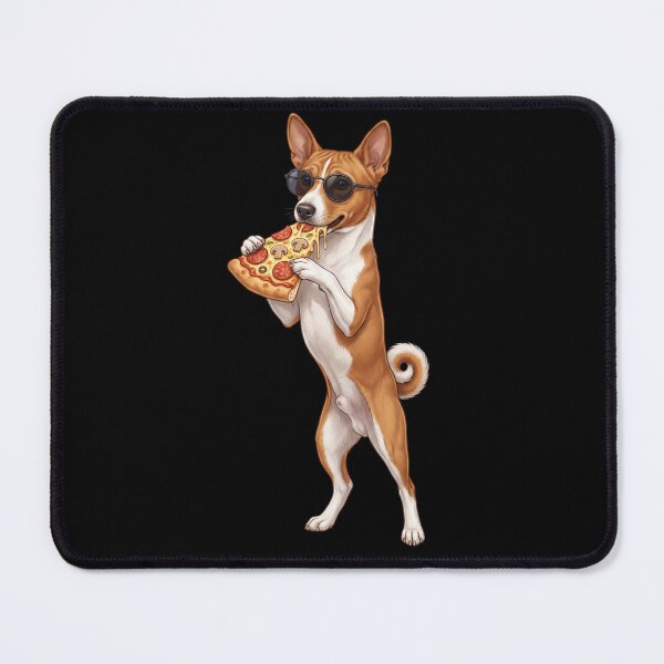 Item preview, Funny Basenji Eating Pizza Dog Mom Dad Lover designed and sold by TerryConnells.
