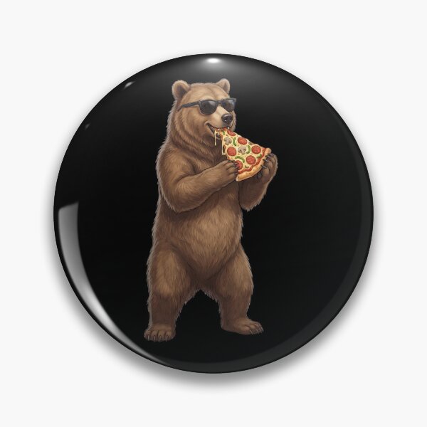 Item preview, Funny Bear Eating Pizza Animal Lover designed and sold by TerryConnells.