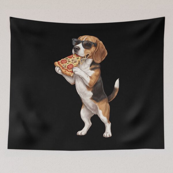 Item preview, Funny Beagle Eating Pizza Dog Mom Dad Lover designed and sold by TerryConnells.
