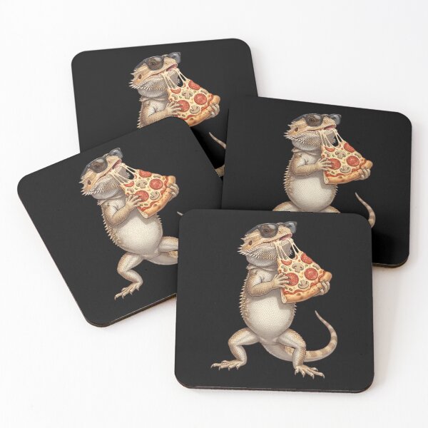 Item preview, Funny Bearded Dragon Eating Pizza Animal Lover designed and sold by TerryConnells.