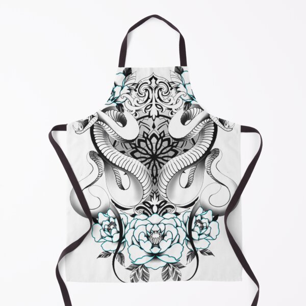 Item preview, Symmetrical Snake Floral Gothic Ornamental Dark Design designed and sold by MateWZ.