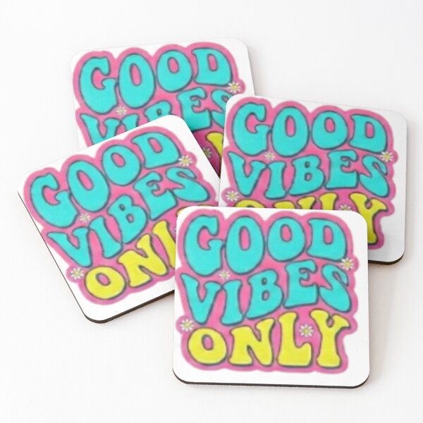 Item preview, Clean & Simple "Good Vibes Only" Circle Sticker designed and sold by Velora Design .