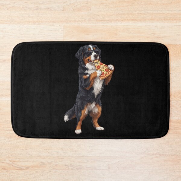 Item preview, Funny Bernese Mountain Dog Eating Pizza Dog Mom Dad Lover designed and sold by TerryConnells.