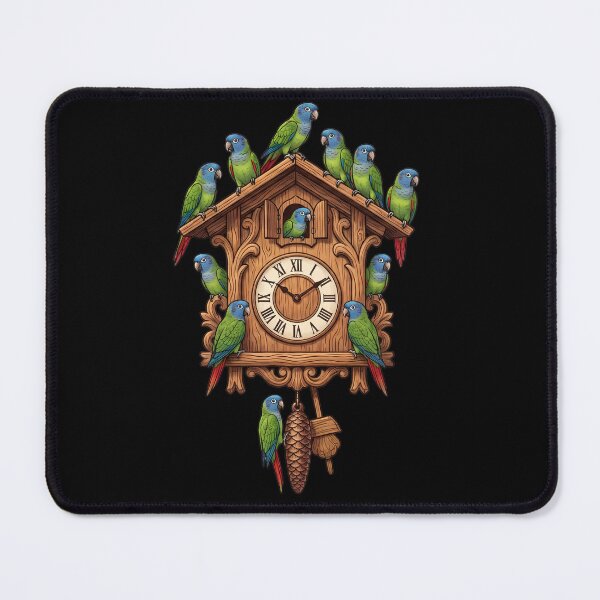 Item preview, Funny Blue Crowned Conure Parrot Clock Mom Dad Lover designed and sold by TerryConnells.