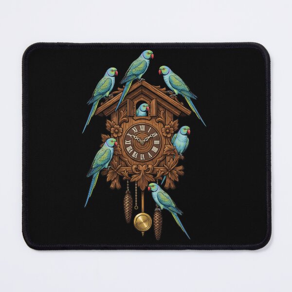Item preview, Funny Blue Ringneck Parakeet Parrot Clock Mom Dad Lover designed and sold by TerryConnells.