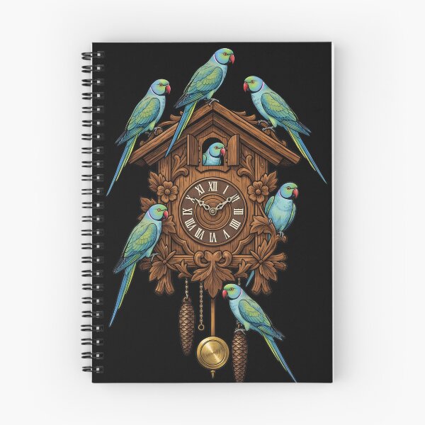 Item preview, Funny Blue Ringneck Parakeet Parrot Clock Mom Dad Lover designed and sold by TerryConnells.