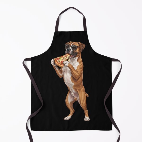 Artikelvorschau, Lustiger Boxer isst Pizza – Hundemama – Hundepapa – Liebhaber entworfen und verkauft von TerryConnells.