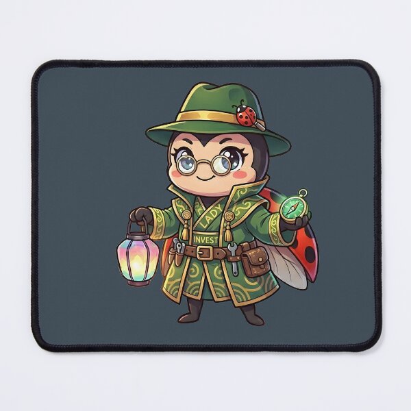 Item preview, Kawaii Steampunk Ladybug Detective - Investigator Anime Mascot Art designed and sold by WalterAdd.