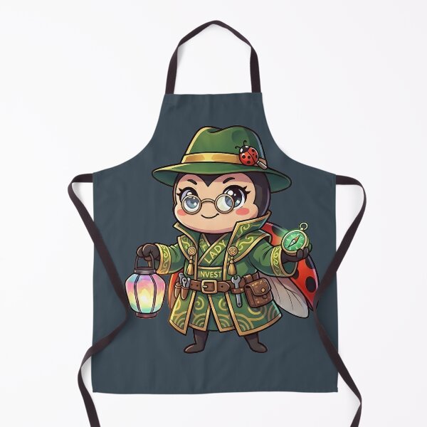 Item preview, Kawaii Steampunk Ladybug Detective - Investigator Anime Mascot Art designed and sold by WalterAdd.