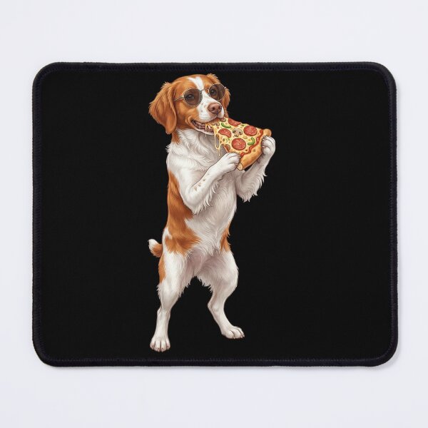 Item preview, Funny Brittany Eating Pizza Dog Mom Dad Lover designed and sold by TerryConnells.