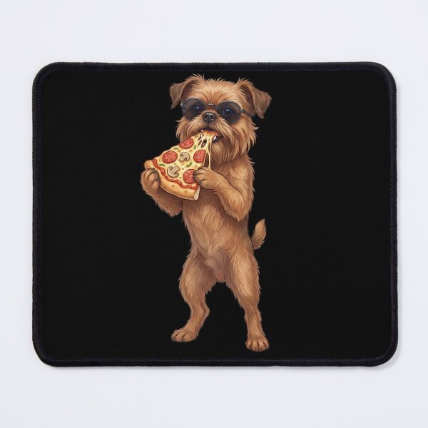 Item preview, Funny Brussels Griffon Eating Pizza Dog Mom Dad Lover designed and sold by TerryConnells.