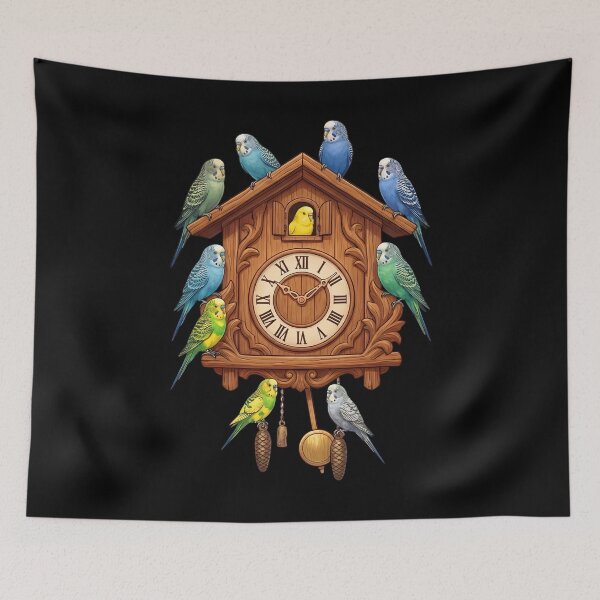 Item preview, Funny Budgerigar Parrot Clock Mom Dad Lover designed and sold by TerryConnells.