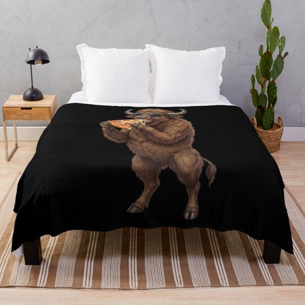 Item preview, Funny Buffalo Eating Pizza Animal Lover designed and sold by TerryConnells.