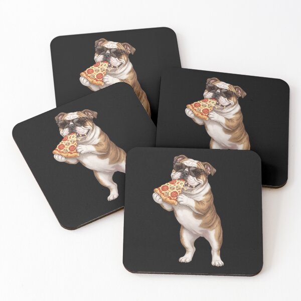 Item preview, Funny Bulldog Eating Pizza Dog Mom Dad Lover designed and sold by TerryConnells.