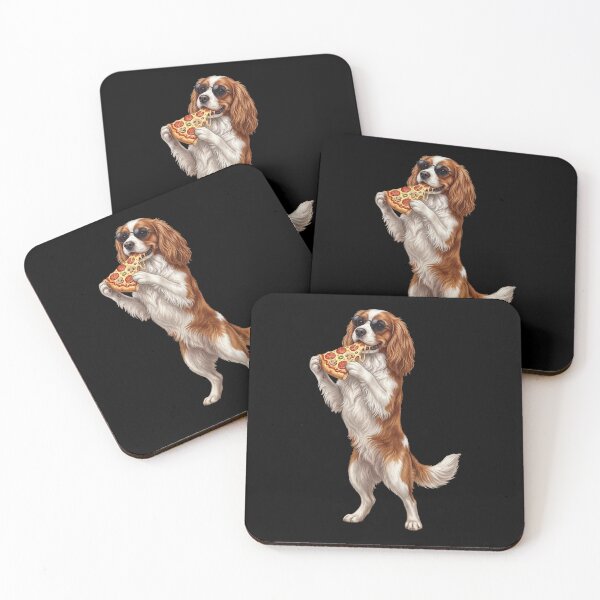 Item preview, Funny Cavalier King Charles Spaniel Eating Pizza Dog Mom Dad Lover designed and sold by TerryConnells.
