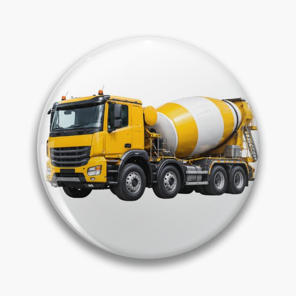 Item preview, Yellow Concrete Mixer Truck Illustration – Construction Vehicle Art designed and sold by Radekku.