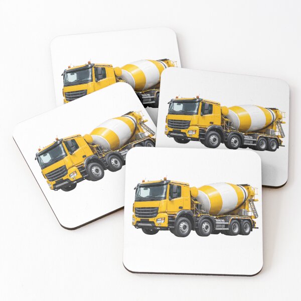 Item preview, Yellow Concrete Mixer Truck Illustration – Construction Vehicle Art designed and sold by Radekku.
