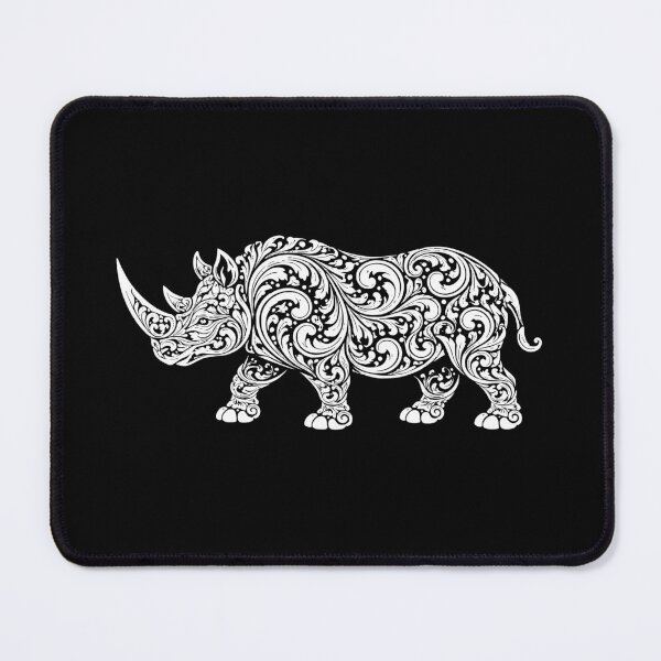 Item preview, Motifs Rhino White designed and sold by PrimitiveTees.
