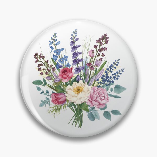 Item preview, Flower bouquet watercolor designed and sold by uunaa.