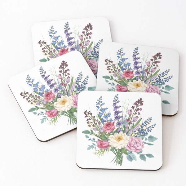 Item preview, Flower bouquet watercolor designed and sold by uunaa.