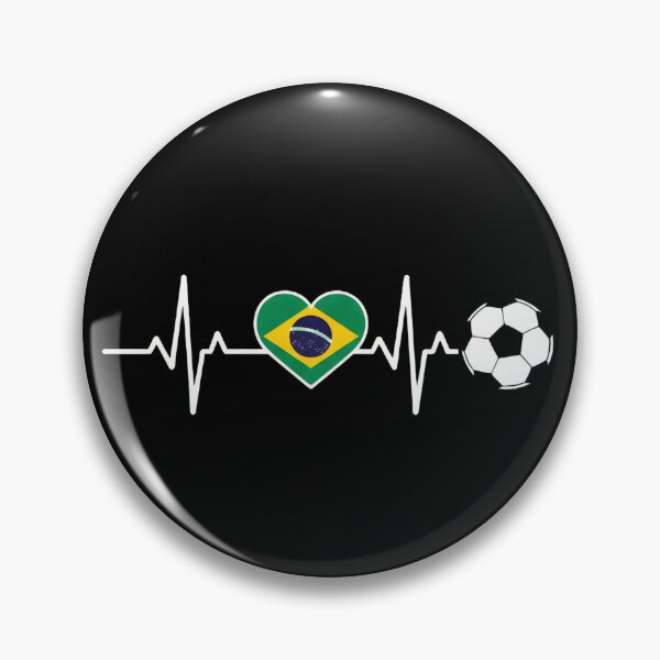 Item preview, Brasil Football Heartbeat | Seleção Canarinho Soccer Fan designed and sold by dudelinart.