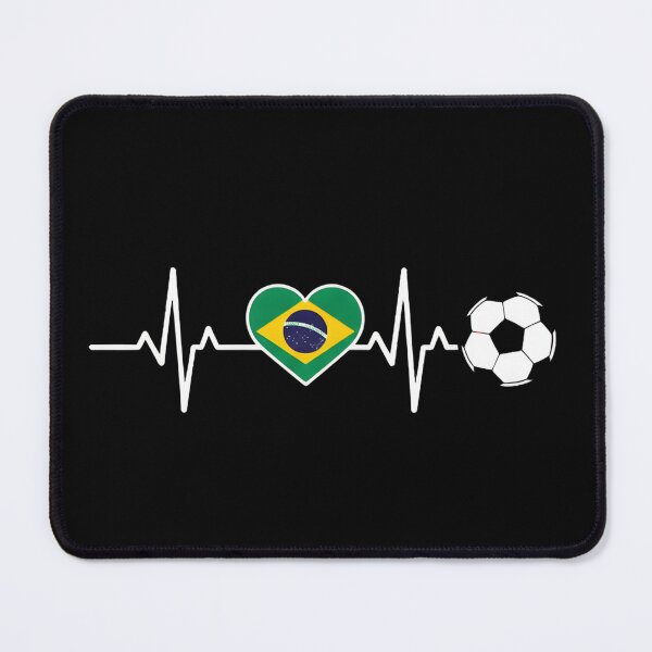 Item preview, Brasil Football Heartbeat | Seleção Canarinho Soccer Fan designed and sold by dudelinart.