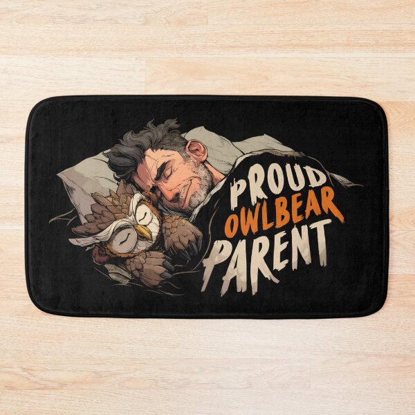 Item preview, Proud Owlbear Parent Sleeping Fantasy Monster Art designed and sold by Fenay Designs.