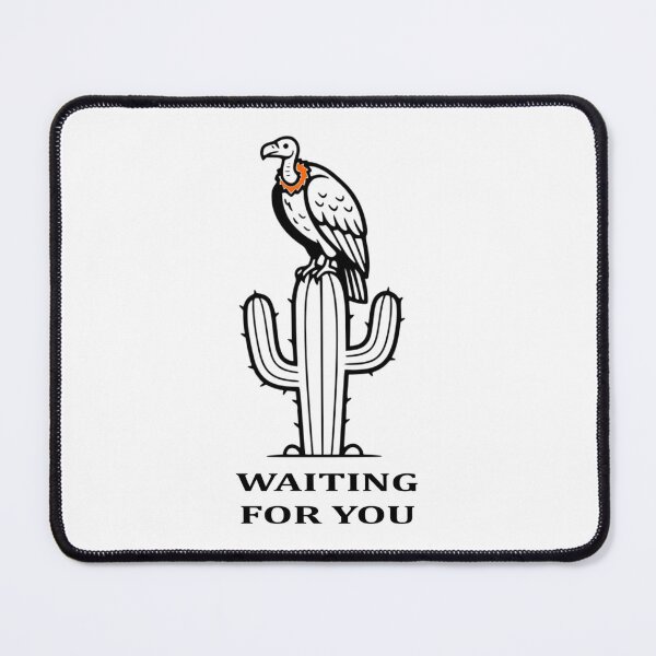 Item preview, Waiting For You - Desert Vulture Bold Line Art designed and sold by The Bold Line Studio.