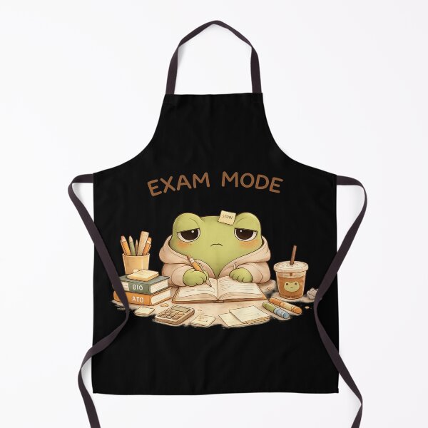 Item preview, Frog Studying Exam Mode | Cute Kawaii Student Aesthetic | Relatable Study Stress Design designed and sold by The Mood Index.