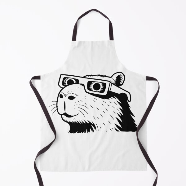 Item preview, Capybara wearing total solar eclipse glasses designed and sold by charlypicazo.